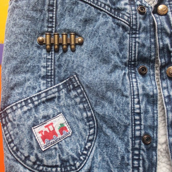 Cute Denim Sherpa Vest - Picture 4 of 7